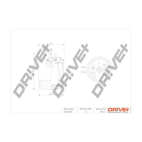 Drive+ Kraftstofffilter 91mm für MERCEDES-BENZ A6110900852 A6110920601 6110900852 DP1110.13.0041