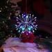 Alpine Corporation 10"H Indoor Christmas Snowflake Ornament with LED Lights