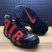 Nike Shoes | Nike Air More Uptempo '96 Gs Retro Shoes Black Red Youth Size 5y / Women’s 6.5 | Color: Black | Size: 6.5