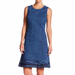 Anthropologie Dresses | Hope & Harlow Frayed Denim Sleeveless Dress | Color: Blue | Size: 4