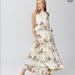 Free People Dresses | Free People Ivory Leaves Anita Tiered Maxi Dress | Color: Black/Cream | Size: S