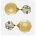 Kate Spade Jewelry | Kate Spade New York Dainty Sparklers Two Tone Reversible Stud Earrings | Color: Gold/Silver | Size: Os