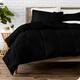 Bare Home Duvet Set - King Size - Ultra-Soft - Goose Down Alternative - Premium 1800 Series - 6.4 TOG - All Season Warmth Quilt - Comforter Set (King, Black)