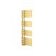 Tekar Brushed Gold Bathroom Radiator | Towel Rail Radiator | Heated Towel Rail | Flat Ladder Towel Heater | 1400 x 550