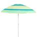Rio Brands 6' Beach Umbrella Metal in Green | 81 H x 72 W x 72 D in | Wayfair UB79-2204-1