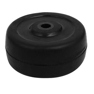 Rubber Wheel Skateboard Trolley Caster Pulley Black 4pcs