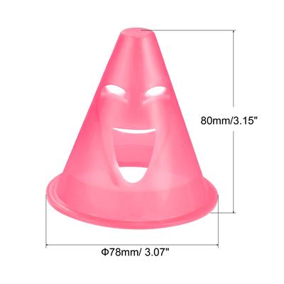 Agility Cones, 25 Pack Sports Cones Training Marker w Expression Holes