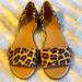 J. Crew Shoes | Euc, Jcrew Leopard Print D’orsay Flats, Size 6.5 | Color: Brown | Size: 6.5