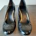 Jessica Simpson Shoes | Jessica Simpson Wedge Heels Black Patent Leather Size 9 | Color: Black | Size: 9