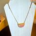 Madewell Jewelry | Madewell Long Necklace With Light Pink Fringe | Color: Gold/Pink | Size: Os