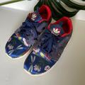 Adidas Shoes | Adidas Foam Fit Floral Tennis Shoes Us7 Floral | Color: Blue/Red | Size: 7