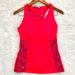 Athleta Tops | Athleta Women's Activewear Pink Racerback Mesh Sleeveless Tank Top Size Large | Color: Pink/Red | Size: L