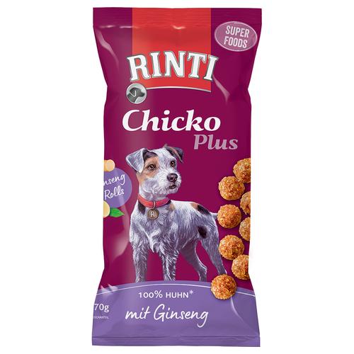 12x70g RINTI Chicko Plus Superfoods mit Ginseng Hundesnacks