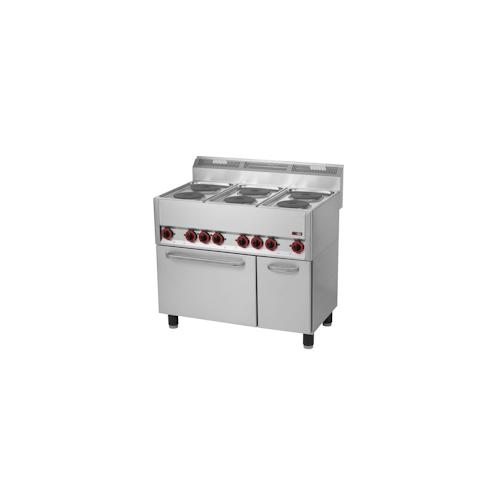 Gastro Elektroherd 6 Platten mit Backofen 15.13kW E-Herd Backofen Herd Umluft