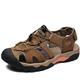 VTASQ Men's Sandals Summer Breathable Outdoor Walking Sandals Trekking Sports Beach Closed Toe Walking Shoes Trekking Shoes, dark brown, 10 UK