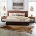 Loon Peak® Darmon Acacia Wood Bed w/ Raw Walnut Finish Wood in Brown/Red | 48 H x 86.5 W x 91 D in | Wayfair 166EDBB9F6C947898C0C21AE7DD8732F