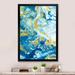 Mercer41 Classic Blue Gold Marble Canvas in Blue/Green/Yellow | 12 H x 8 W x 1 D in | Wayfair B9A2B8D867204CEE829AA8F2FFFB68C4