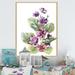 Winston Porter Wild Viola Purple Flowers - on Metal in Green/Indigo | 32 H x 16 W x 1 D in | Wayfair ECD8F158BC084BD4B6A4A3F9F79090E9