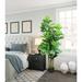 Primrue 5.9Ft Artificial Fiddle Leaf Fig Tree w/ Woven Seagrass Plant Basket & Realistic Moss | 70 H in | Wayfair CCB17FC055FB4C1C8813399CD215CC76