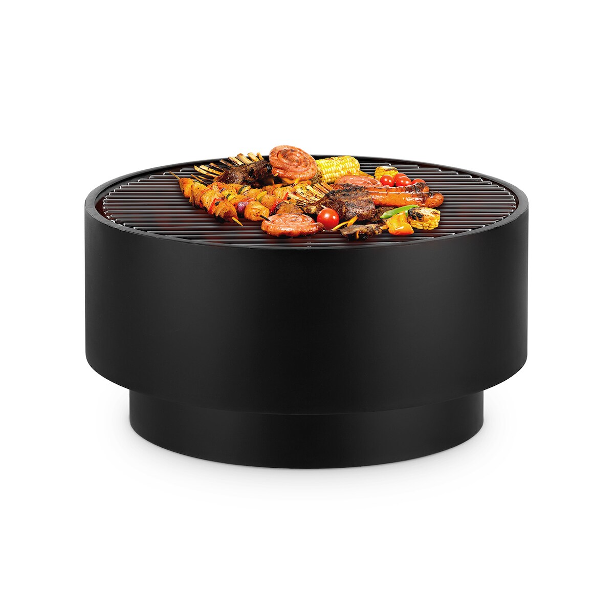 Blumfeldt Pompeji Feuerschale und Grill Ø60cm Stahl Schwarz Image