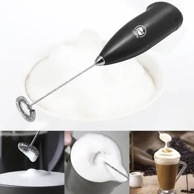 Mousseur à lait électrique portable mini mousseur cafetière batteur à œufs pour chocolat
