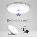Plafonnier LED intelligent avec capteur de mouvement PIR, luminaire de plafond, idéal pour une entrée, un balcon ou un couloir, 36/24W