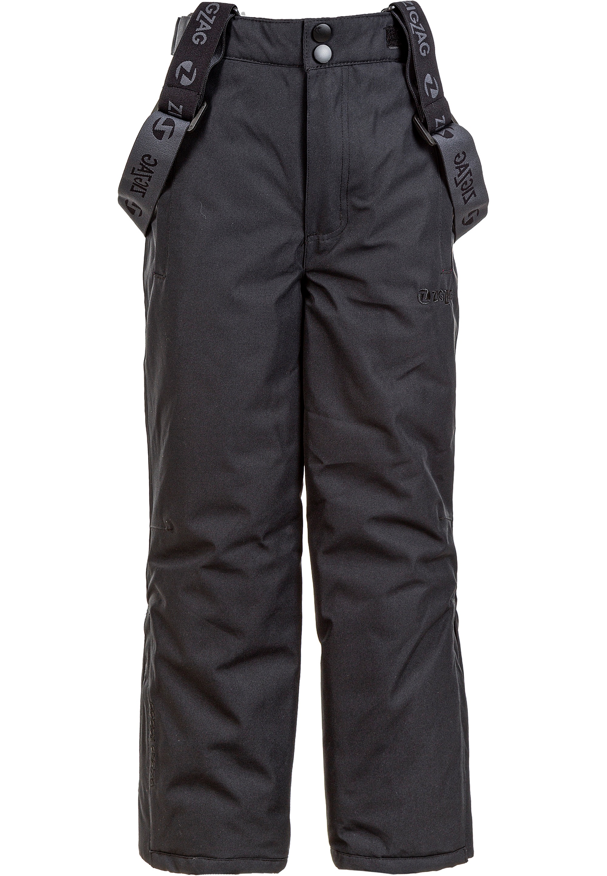 Skihose ZIGZAG "Soho", Kinder, Gr. 104, EURO-Größen, schwarz, 88% Polyester, 12% Elasthan, unifarben, lang, Hosen, mit abnehmbaren Hosenträgern Image