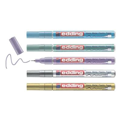 Edding 5er-Set Glanzlackmarker »780« metallic spezial grau Image