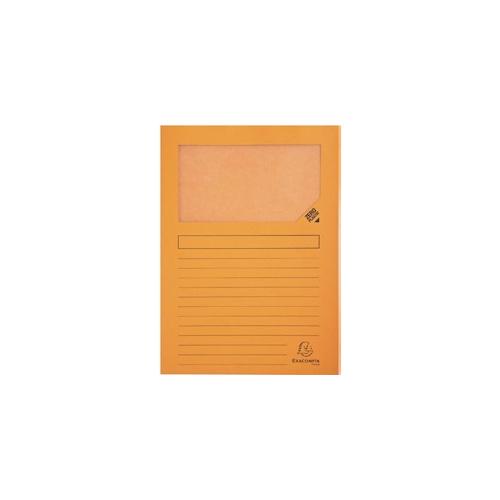 Sichtmappe/Fenstermappe Forever orange aus Recycling Karton