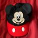 Disney Accessories | Disney Junior Mickey Head Strap Black Red And White Kids Hat | Color: Black/Red | Size: One Size