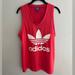 Adidas Tops | 2/$25 Sleeveless Adidas Jersey Tank Top Pink | Small | Color: Pink/White | Size: S