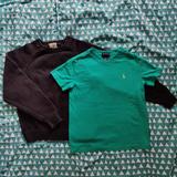 Polo By Ralph Lauren Shirts & Tops | Bundle Of Kids Size 7 Sweater & Tee | Lands' End & Polo | Color: Blue | Size: 7b