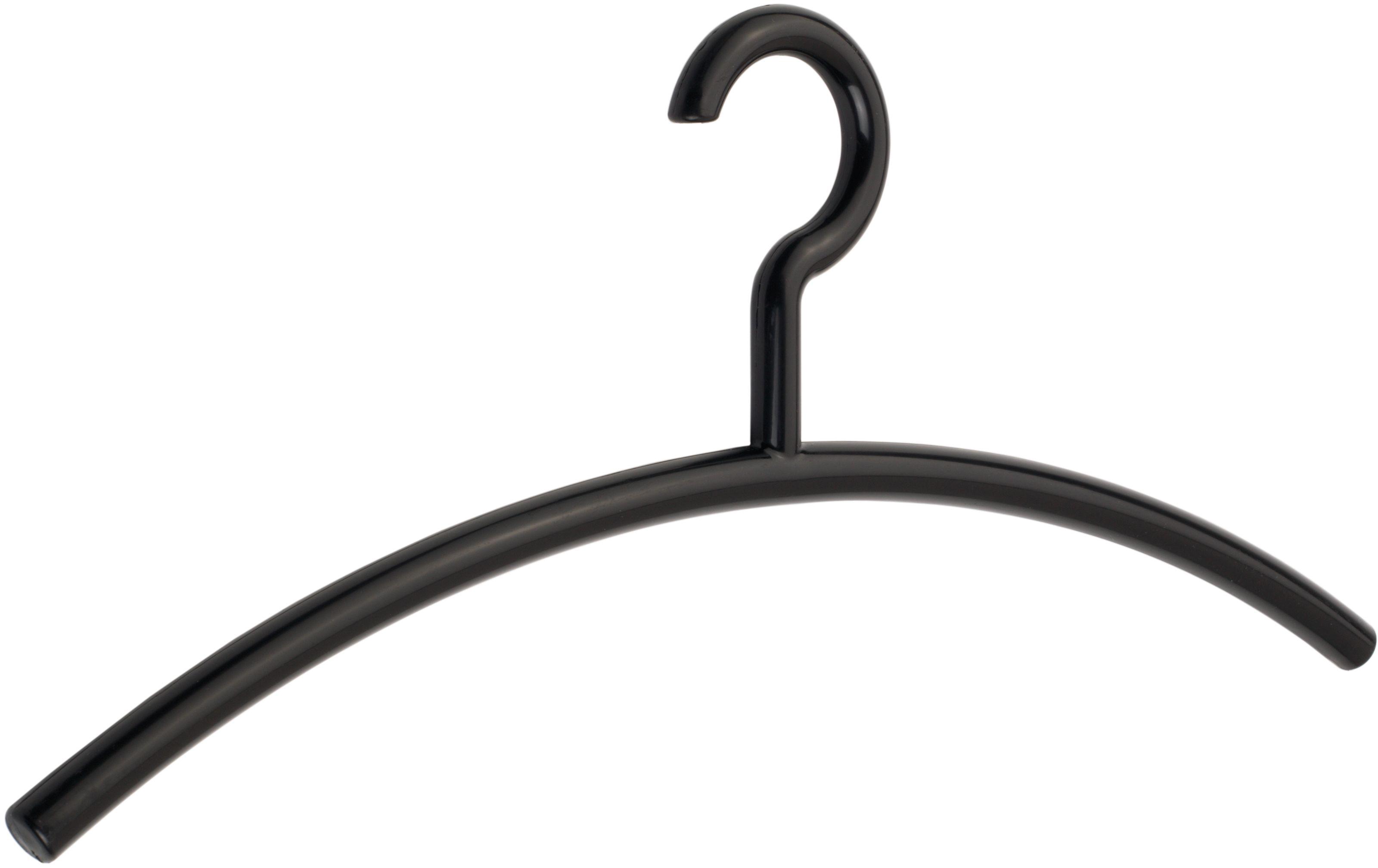 Kleiderbügel PIEPERCONCEPT "Caldo", schwarz, B:44cm H:18,5cm T:1,5cm, Kunststoff, Metall, Kleiderbügel, Kleiderbügel