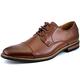 DREAM PAIRS Men's Formal Lace Up Dress Shoes Derbys PRINCE-06 Dark Brown Size 9 US/ 8 UK