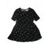 Old Navy Dress - A-Line: Black Floral Skirts & Dresses - Kids Girl's Size 8