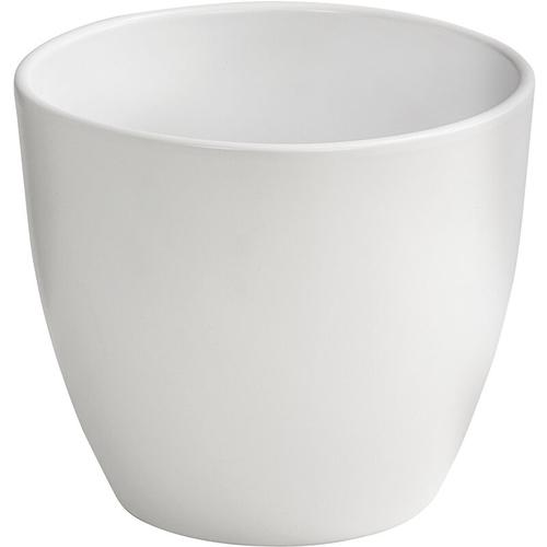 Dehner - bertopf Lina, ø 28 cm, Höhe 25.5 cm, Keramik, weiß