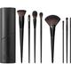 Morphe Pinsel Gesichtspinsel-Sets Vegan Pro 8-Piece Face + Eye Brush Set Fluffy Fan Powder Brush + Precision Blush Brush + Flat Top Primer & Foundation Brush + Tapered Concealer Brush + Full Bodied Highlighter Brush + Detail Packing Eyeshadow Brush +...