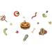 The Holiday Aisle® Scary Wall Decal Vinyl in Green/Orange/Pink | 12 H x 20 W in | Wayfair C3A87F66E2B9410E8BC63303C46125E3