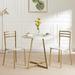 3-Pieces Round Dining Set for Small Spaces, Dining Table Set of 3