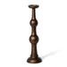 Manor Hearth Wood Candle Holder - Bronze