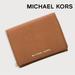 Michael Kors Bags | Michael Kors Jet Set Travel Saffiano Leather Card Holder | Color: Brown/Tan | Size: 4.25"W X 3.75"H X 1.25"D