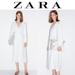 Zara Dresses | *Zara Oyster White V-Neck Button Down Front Midi Dress* | Color: White | Size: M