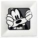 Disney Dining | Disney Plate 5-9/16” Goofy Black White Square | Color: Black/White | Size: 5-9/16”