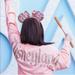 Disney Tops | Disney Disneyland Resort Pink Rose Gold Glitter Spirit Long Sleeve Top | Color: Gold/Pink | Size: Xs