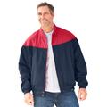 Men's Big & Tall Totes® ColorBlock Bomber Jacket by TOTES in Red Navy (Size 3XL)