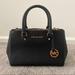 Michael Kors Bags | Michael Kors Medium Saffiano Leather Bag | Color: Black/Gold | Size: Approx 12” L, 8” H, 4.5” D