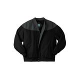 Men's Big & Tall Totes® ColorBlock Bomber Jacket by TOTES in Charcoal Black (Size 2XL)