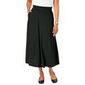 Plus Size Women's A-Line Cashmere Skirt by Jessica London in Black (Size 1X)