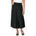 Plus Size Women's A-Line Cashmere Skirt by Jessica London in Black (Size 1X)