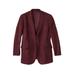 Men's Big & Tall KS Signature Microsuede Sport Coat by KS Signature in Burgundy (Size 50) Leather Jacket